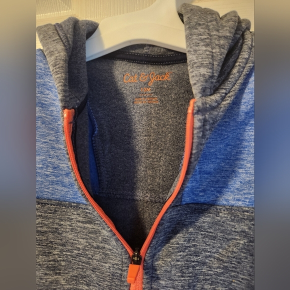 🔴CAT & JACK 12M ZIP UP HOODIE JACKET, NWT - Picture 3 of 5